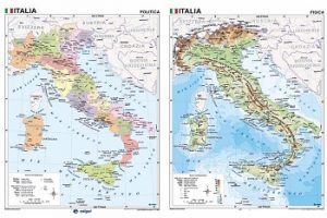 Map of Italy - Physical & Political