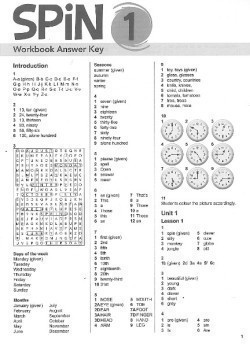 SPiN 1 Workbook Answer Key
