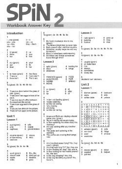 SPiN 2 Workbook Answer Key