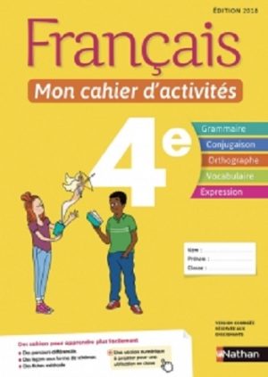 Mon cahier d’activité français 4ème