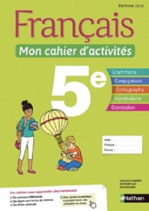 Mon cahier d’activité français 5ème