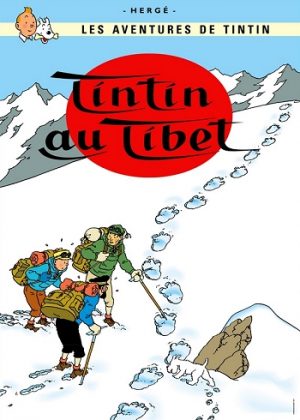 Tintin Poster - Tintin au Tibet