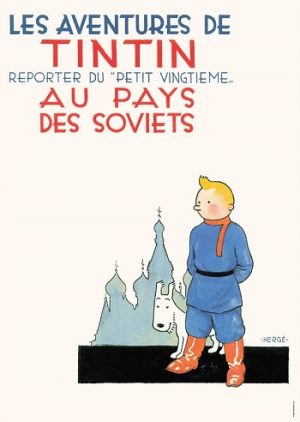 Tintin Poster - Tintin au Pays des Soviets