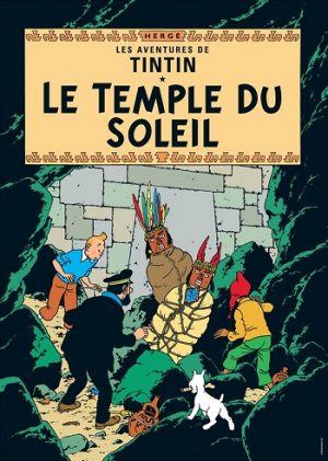 Tintin Poster - Le Temple du Soleil