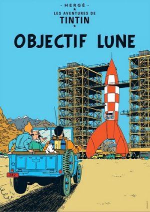Tintin Poster - Objectif Lune