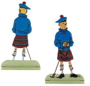 Hand Painted Metal Figure - The Black Island