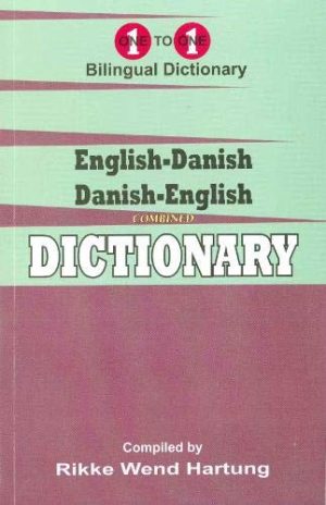One to one Bilingual Dictionary: English-Danish, Danish-English