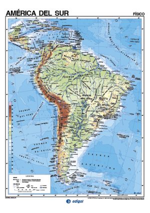 Laminated Map of South America