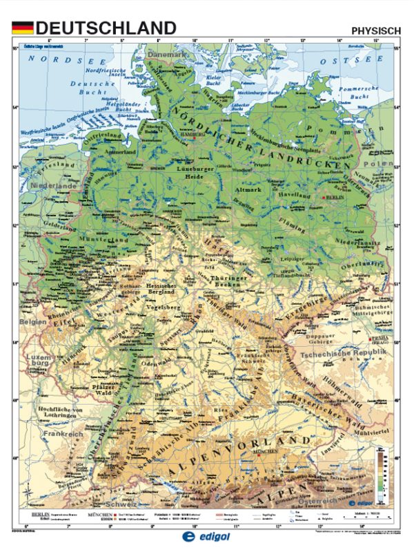 Laminated Map of Germany
