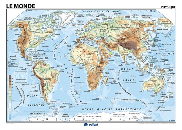 Laminated Map of the World – International Books