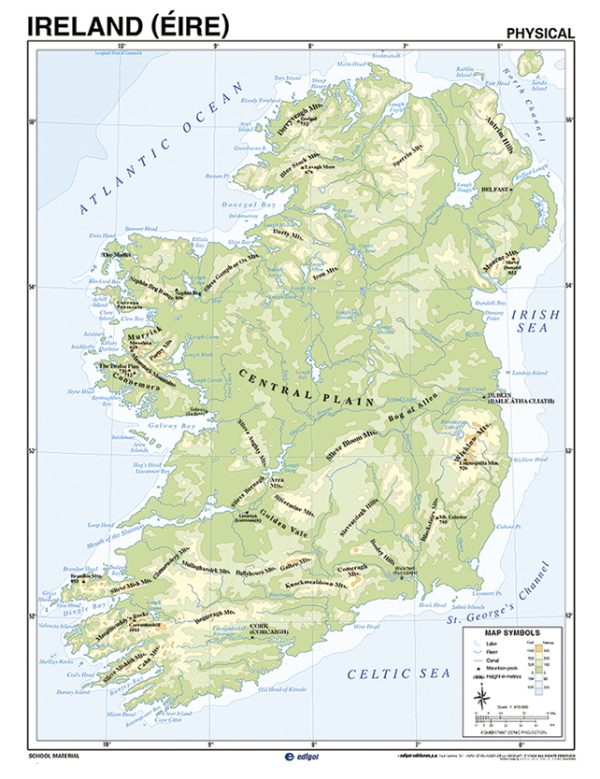 Laminated Map of Ireland