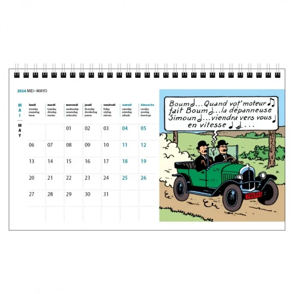 Table Calendar Tintin 2024 - Image 2