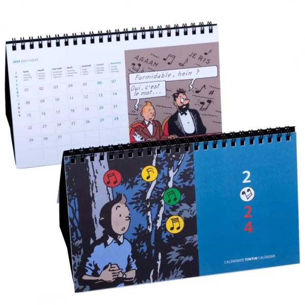 Table Calendar Tintin 2024
