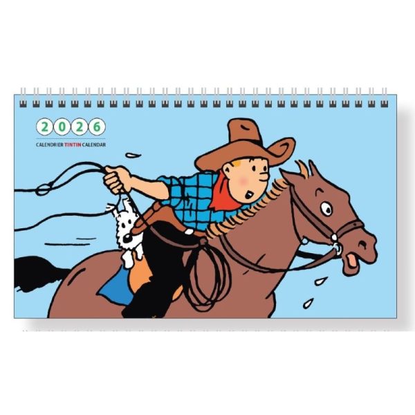 Tintin table calendar 2026