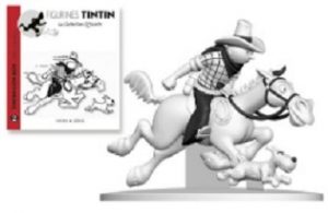 Tintin on Horseback with Book